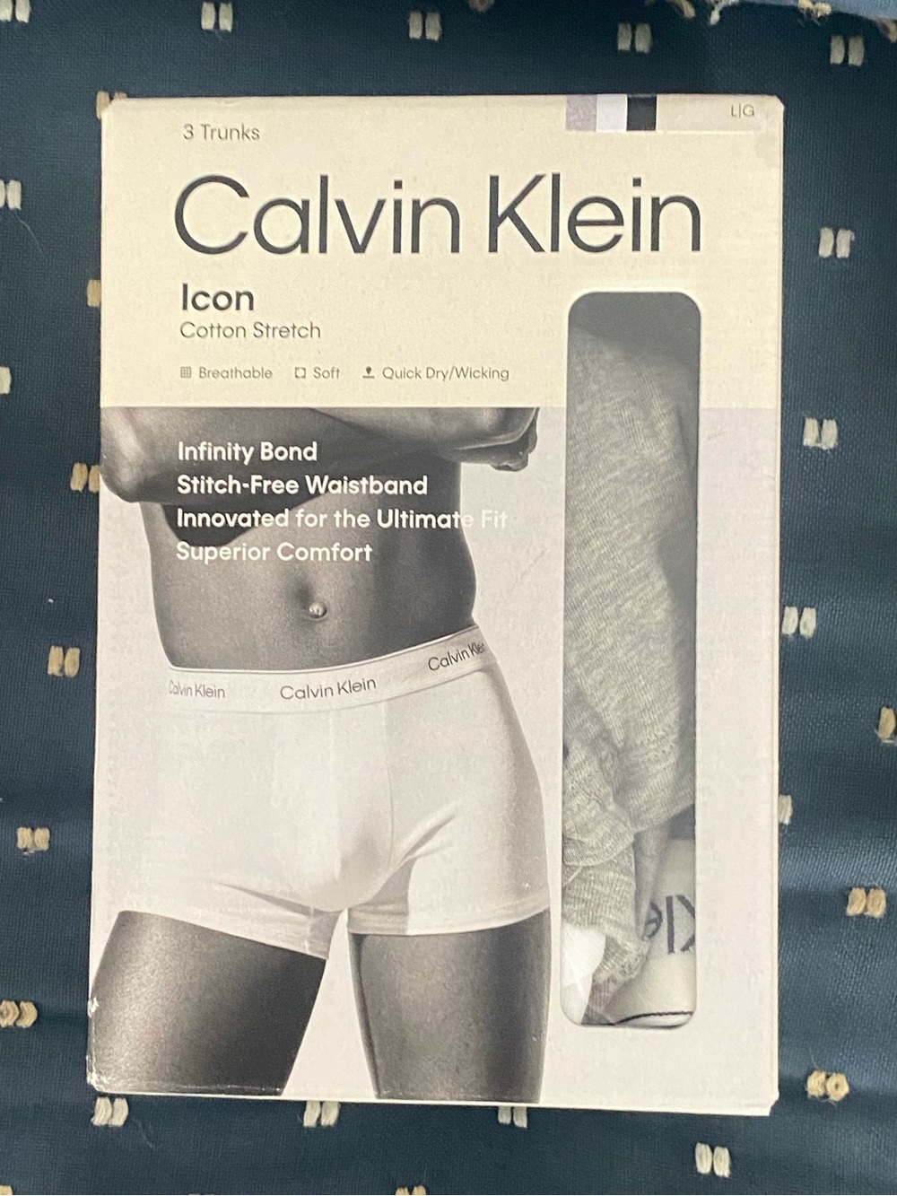Calvin Klein White Icon Cotton Stretch Boxer Briefs - 3 Pack. Size XL. NWT.